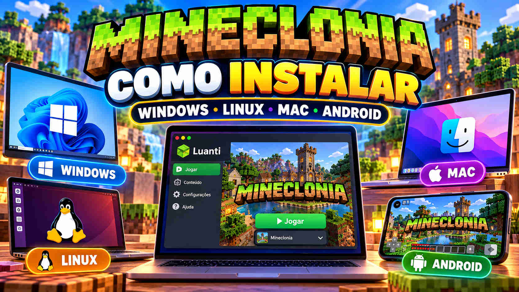 Como instalar o Mineclonia